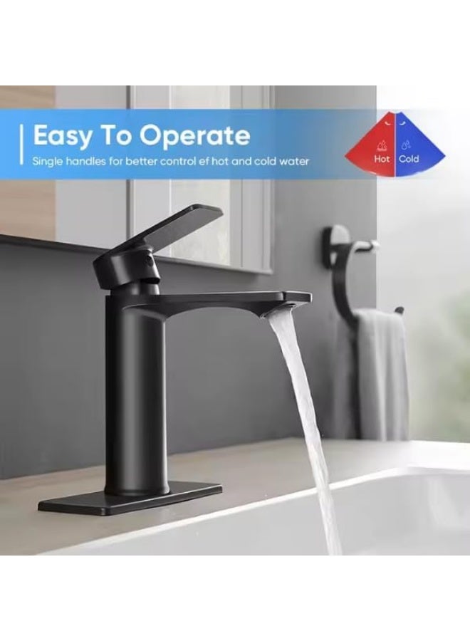 واي دي صنبور حوض حمام عصري بمقبض واحد، مصنوع من النحاس الصلب، يُثبت على سطح الحوض، يتميز بتدفق مياه سلس، ولمسة نهائية متينة، وسهولة التركيب، وهو قطعة فاخرة لحمامك تُضفي لمسة جمالية على منزلك. - Image 4